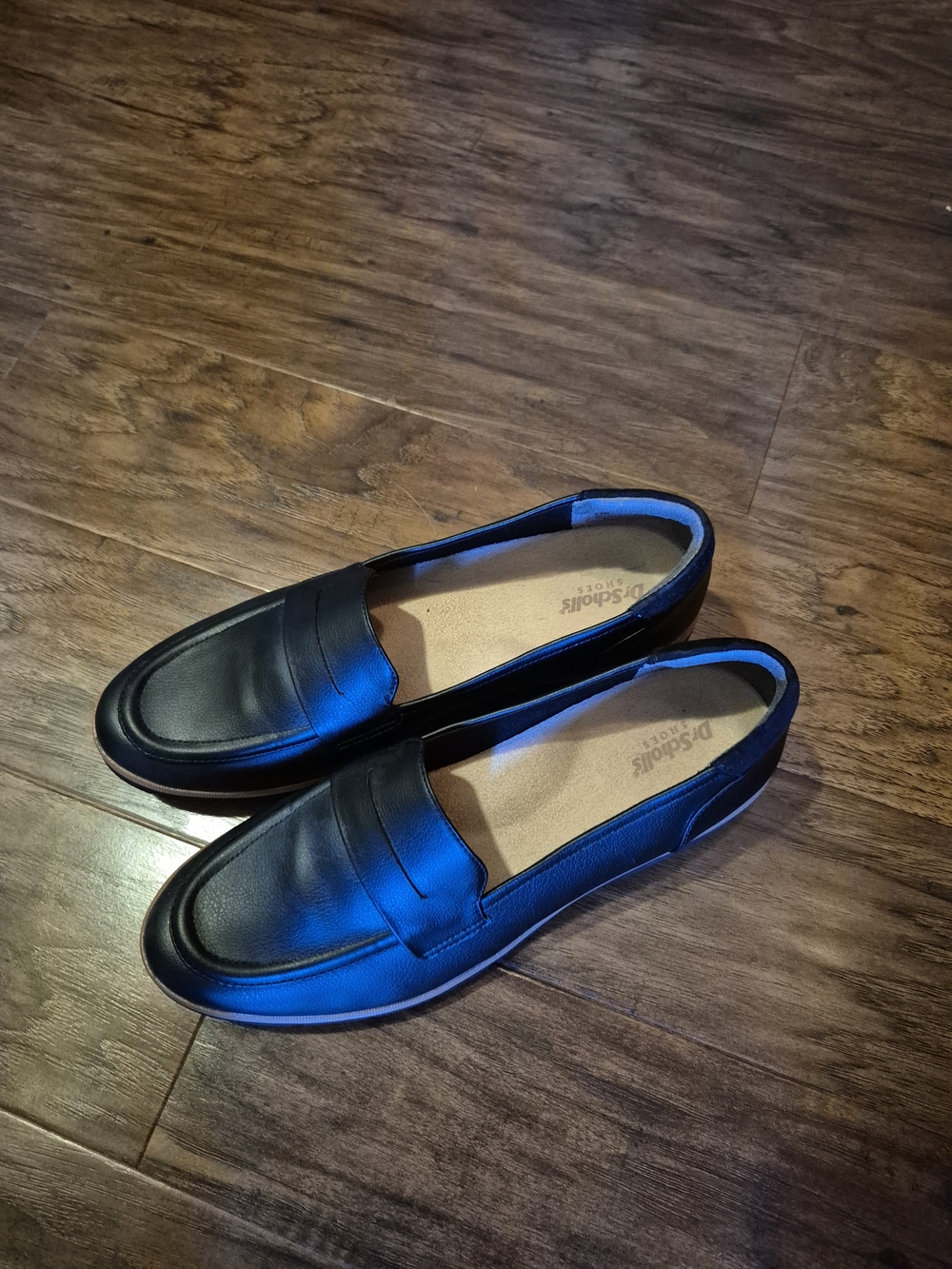 Dr. Scholl's Women's Black Leather Loafers